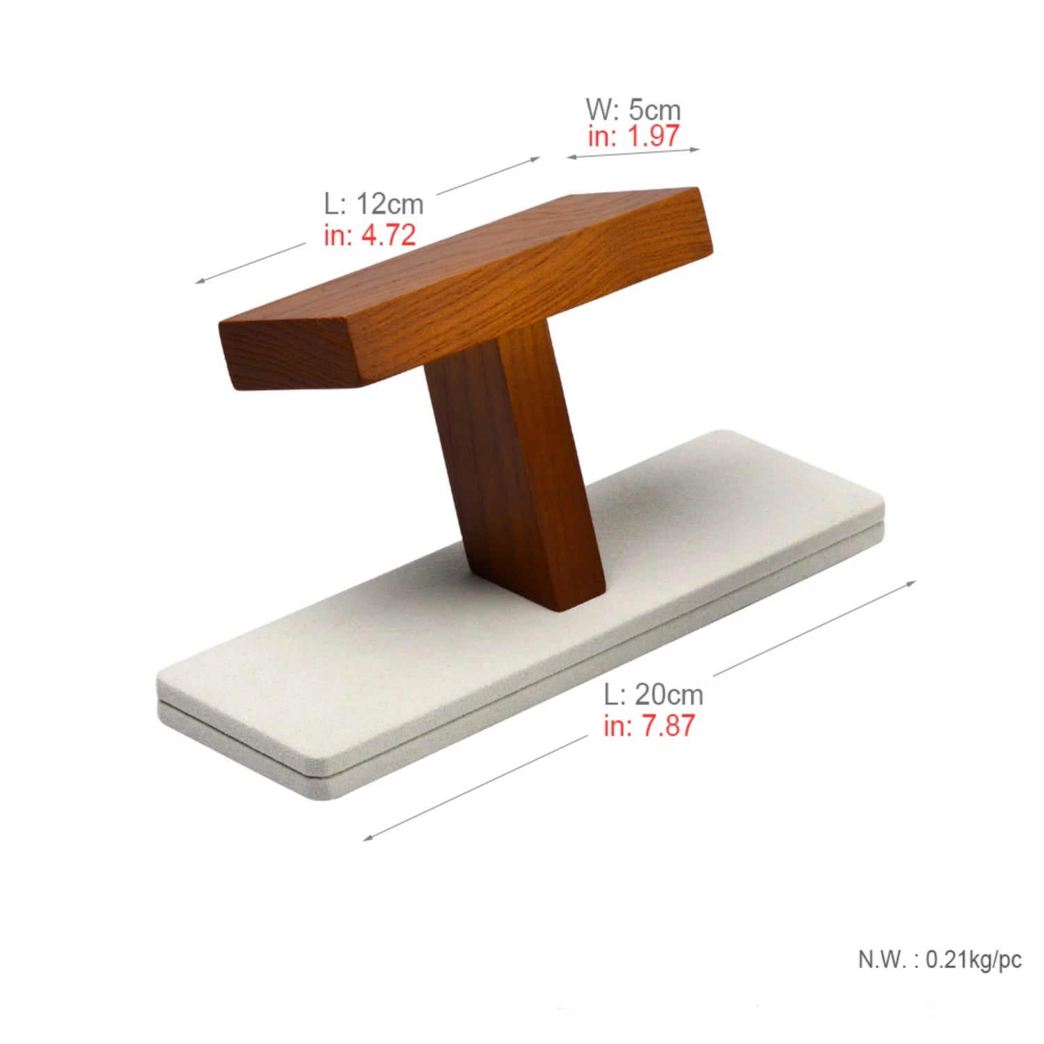 Multi-Style Wooden Watch & Jewelry Display Stand - Premium Wood Storage Velvet Pad, Organizer for Watches, Bracelets Rings