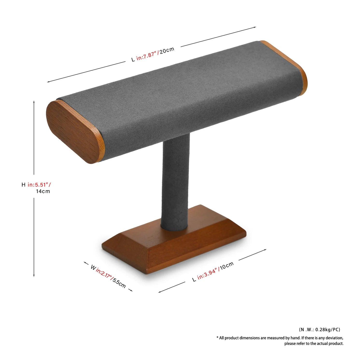Multi-Style Wooden Watch & Jewelry Display Stand - Premium Wood Storage Velvet Pad, Organizer for Watches, Bracelets Rings