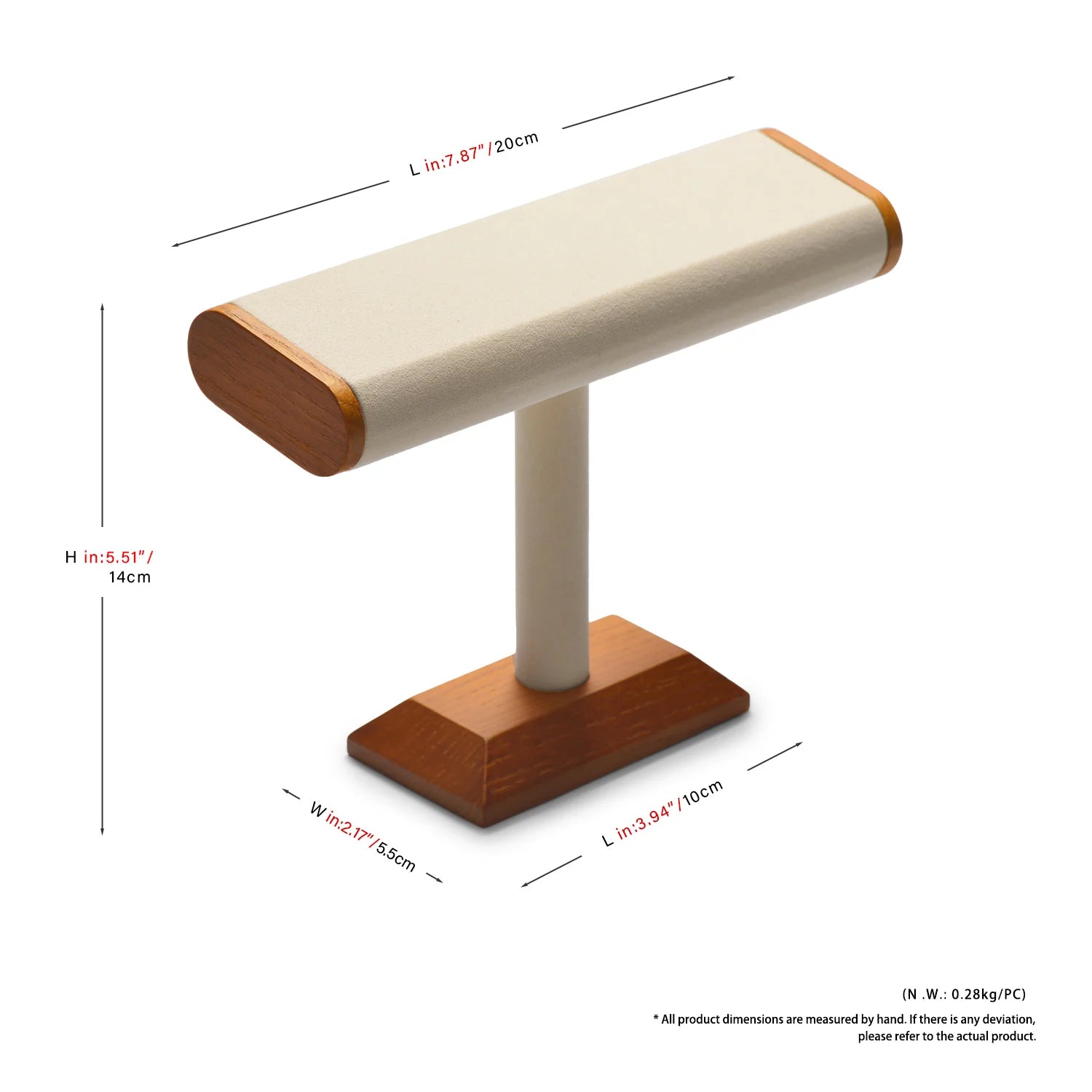 Multi-Style Wooden Watch & Jewelry Display Stand - Premium Wood Storage Velvet Pad, Organizer for Watches, Bracelets Rings