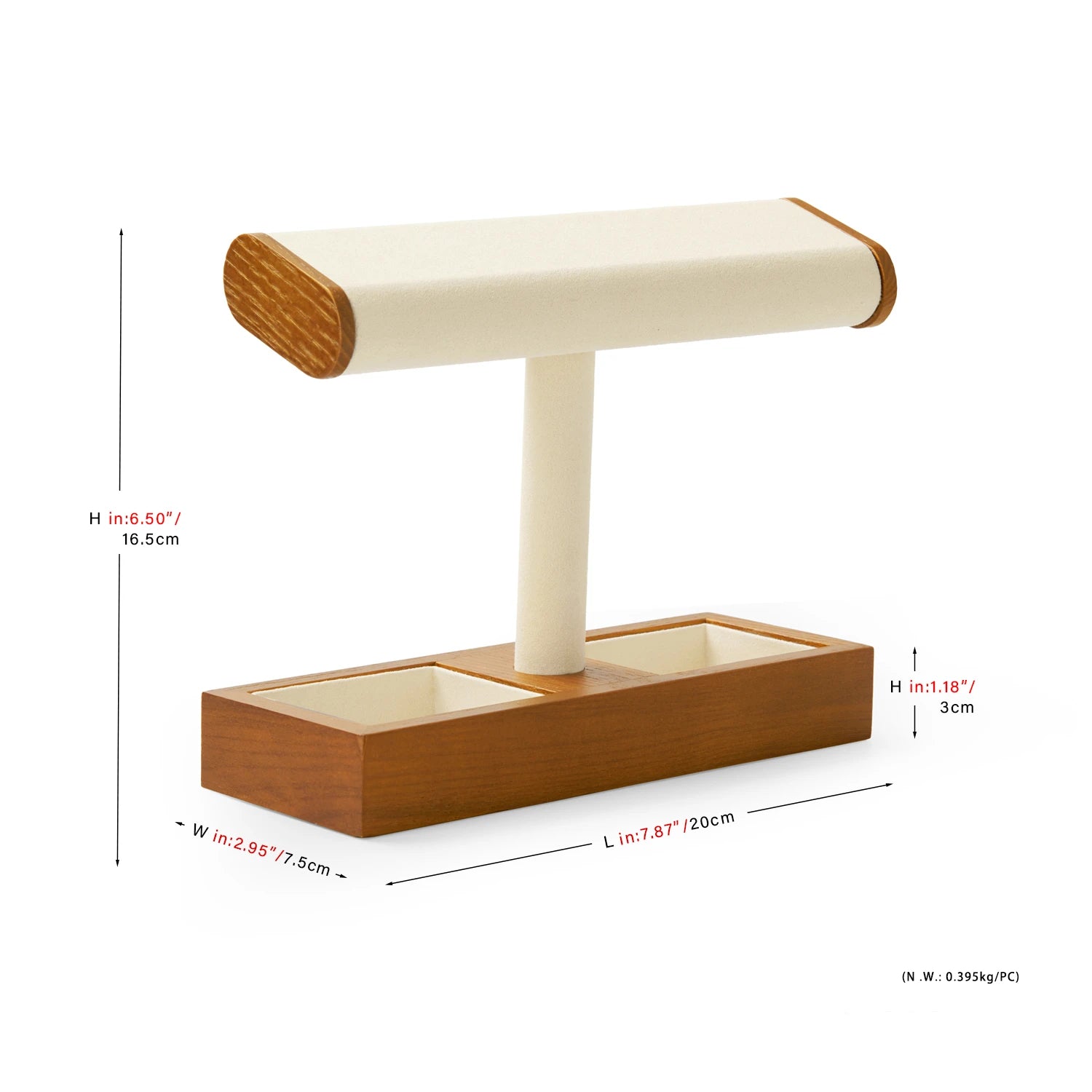 Multi-Style Wooden Watch & Jewelry Display Stand - Premium Wood Storage Velvet Pad, Organizer for Watches, Bracelets Rings