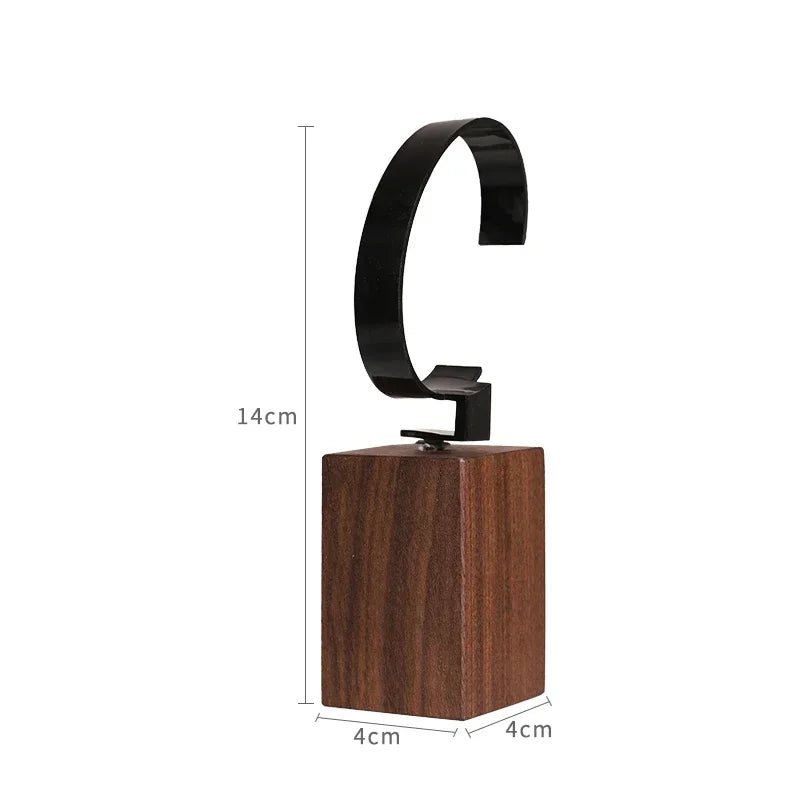 Wooden Walnut Watch Display Stand Bangle Holder Watch Organizer for Jewelry Showcase Store Counter C Watches Showing Rack