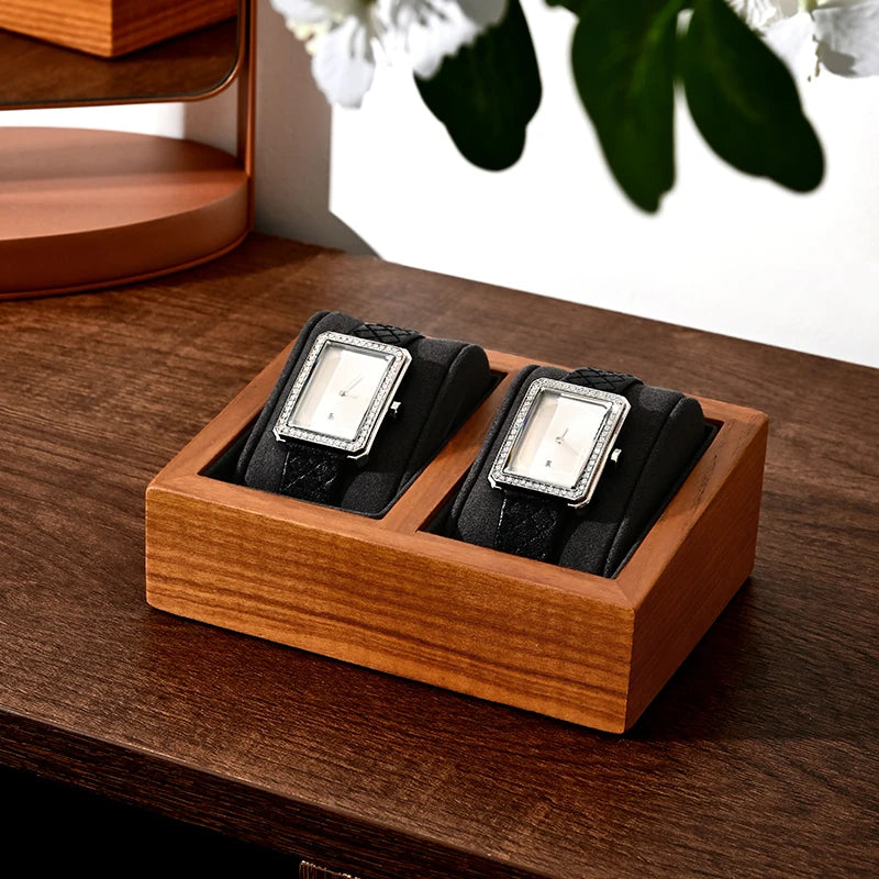 Wooden Watch Stand Storage Box Solid Wood Wrist Watch Holder Display Stand Wooden Watch Display Storage Holder Stand Box